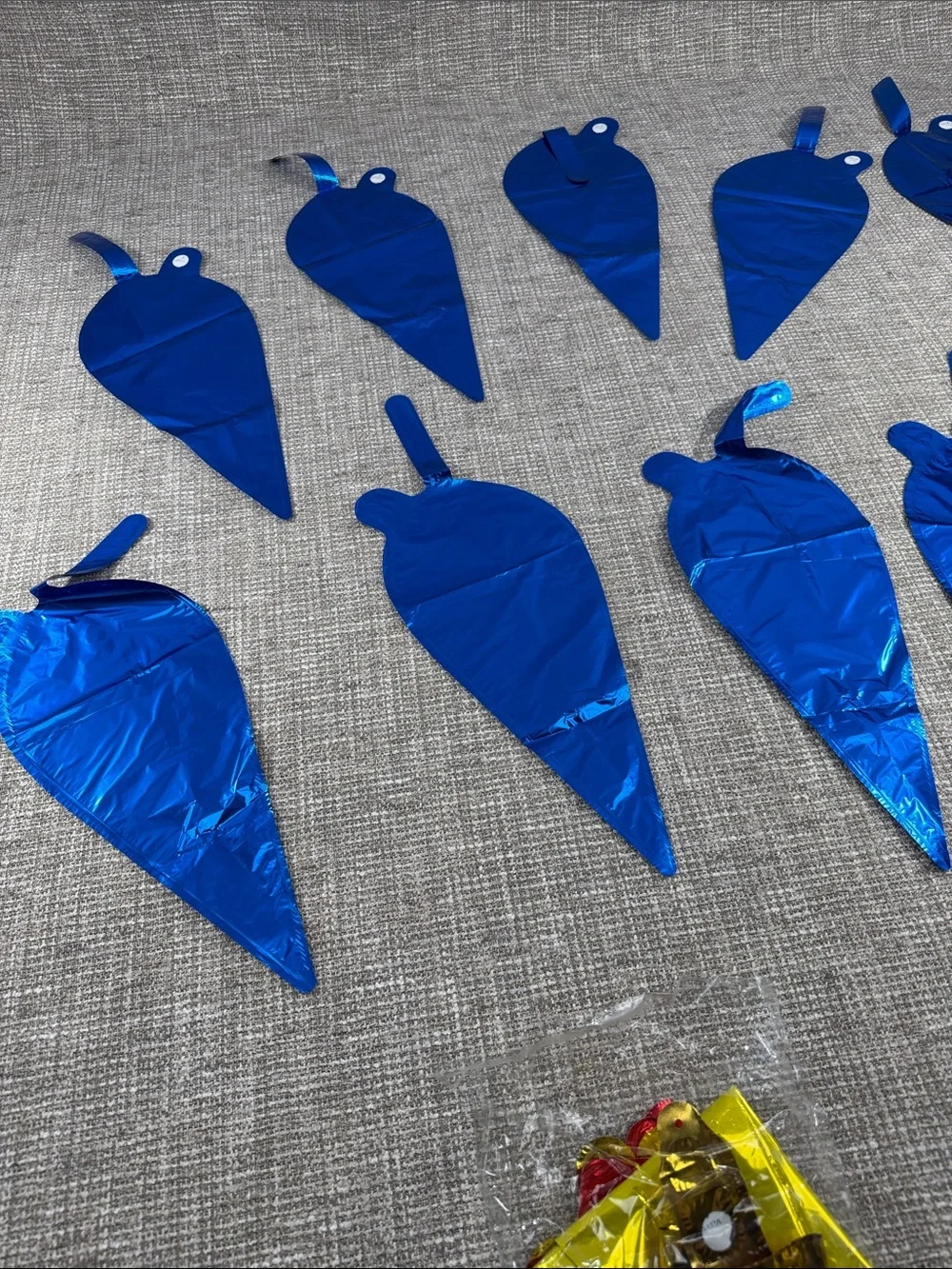 Blue Metallic Foil 5 birthday party decor sonic the hedgehog